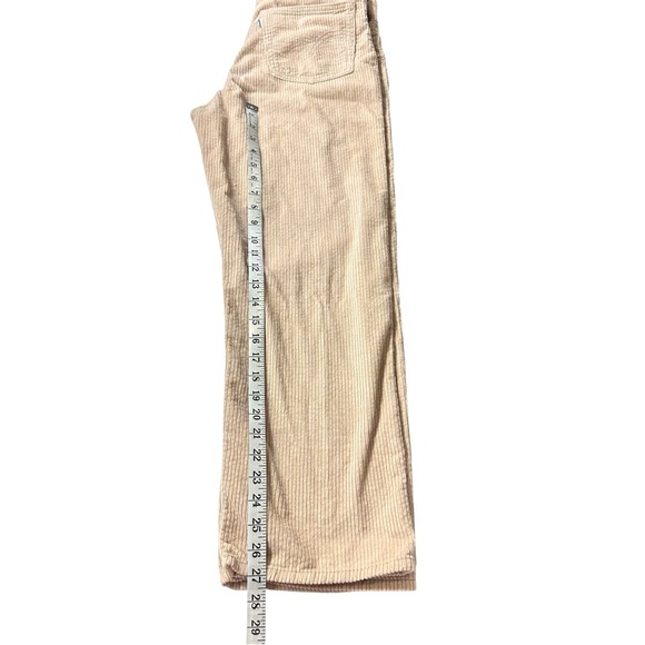 Levis Ridcage Straight Ankle Super High Rise Light Beige Cords Jean Sz 29x27 NWT - Picture 14 of 15